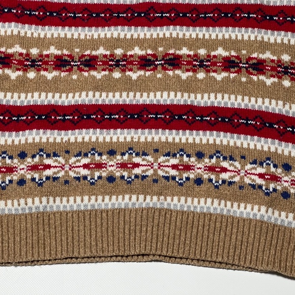 Land's End Fair Isle Nordic Sweater Women's S (6-8) Knit Ski Holiday Cabin - Picture 4 of 16